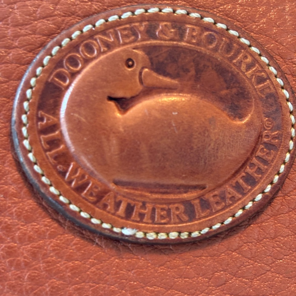 Vintage Dooney & Bourke Brown Leather Crossbody Bag - Picture 3 of 5